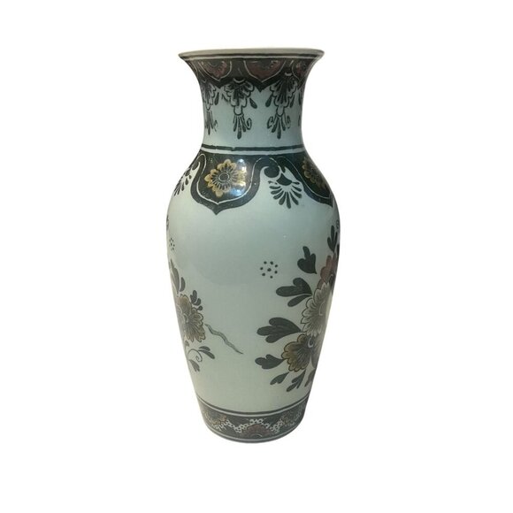 Villeroy & Boch Paon Vase vintage hand painted Peacock Floral print - Picture 4 of 7